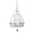 thumbnail image 1 of Z-Lite Princess 4 Light Mini Chandelier in Gloss White, 1 of 1