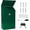 Green, variant on Metal Suggestion Box Donation Box with Slot Drop Box with Lock and Key Collection Box Mailbox Wall Mount Dropbox (10.2×5.6×2.8inch) Ballot Box for Home Office Outdoor