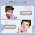 thumbnail image 3 of Juguete vibratorio para masticar Bikcanp de Teether, sensorial, 12 cm, color morado, 3 of 6