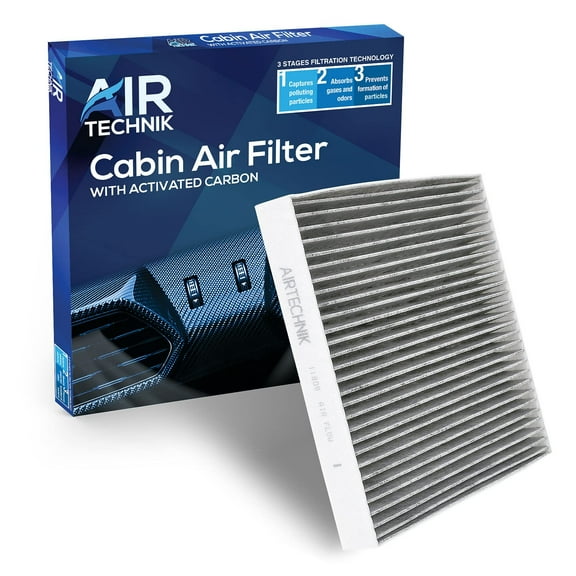 AirTechnik CF11809 Cabin Air Filter w/Activated Carbon  Fits Select Cadillac Escalade 2014-2022, Chevy Silverado 1500, 2500HD, 3500HD, Suburban, Tahoe, GMC Sierra, Yukon - 22808781