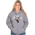 thumbnail image 3 of Popeye The Sailor Man Crush It Funny Zip Up Hoodie Men's Women's Brisco Brands S, 3 of 6
