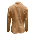 thumbnail image 4 of kamemir Women's Blazer Women's Fashion Solid Button Suit Coat Long Sleeve Hatless Casual Coat/Jacket(Khaki,S), 4 of 5