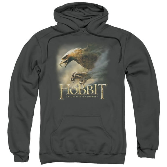 The Hobbit Great Eagle Adult Pullover Hoodie Sweatshirt Charcoal