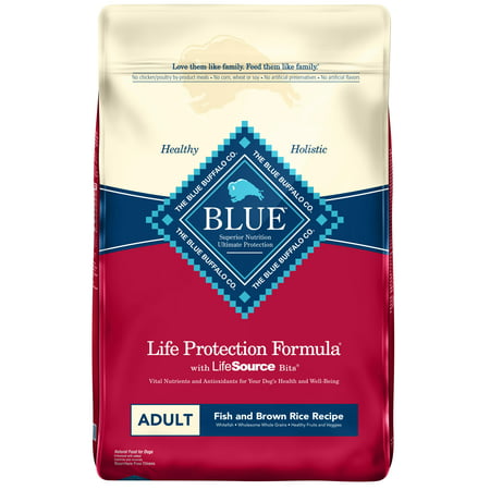 Blue Buffalo Life Protection Formula Fish and Brown Rice Recipe Adult Dry Dog Food,