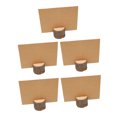 thumbnail image 4 of Portatarjetas de madera de 1,2 pulgadas de ancho, estilo rústico, estable, ampliamente utilizado, soportes para números de mesa con tarjetas para fiesta y boda, 5 uds., 4 of 12