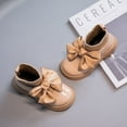 thumbnail image 3 of Girls Socks and Boots 2023 Autumn New Shoes Little Girls' Bow Princess Style Leather Boots Middle and Big Children's Single Boots, 3 of 6