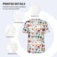 thumbnail image 4 of Daiia Alpaca Flower Mens Baseball Jersey Button Down Shirts Short Sleeve Sports Uniforms-Medium, 4 of 9