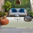 thumbnail image 2 of Green Morocco Outdoor Rug for Patio/Deck/Porch, Non-Slip Large Area Rug 6 x 9 Ft, Abstract Geometric Modern Plaid Indoor Outdoor Rugs Washable Area Rugs, Reversible Camping Rug Carpet Runner, 2 of 8