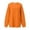 Orange, variant on Women's St. Pa's Holiday Sweatshirt Long Sleeved Crewneck Oversized Pullover Sweatshiet, Solid Color Casual Athletic Top,Size:S