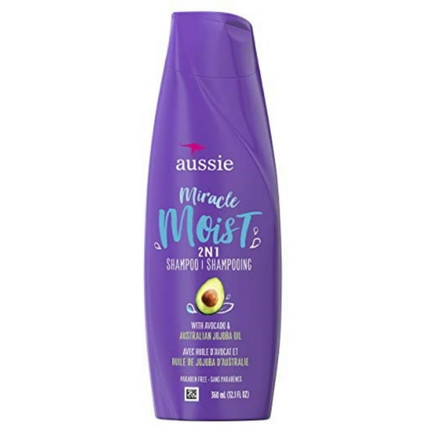 Aussie Shampoo 2 In 1 Miracle Moist 12.1 oz