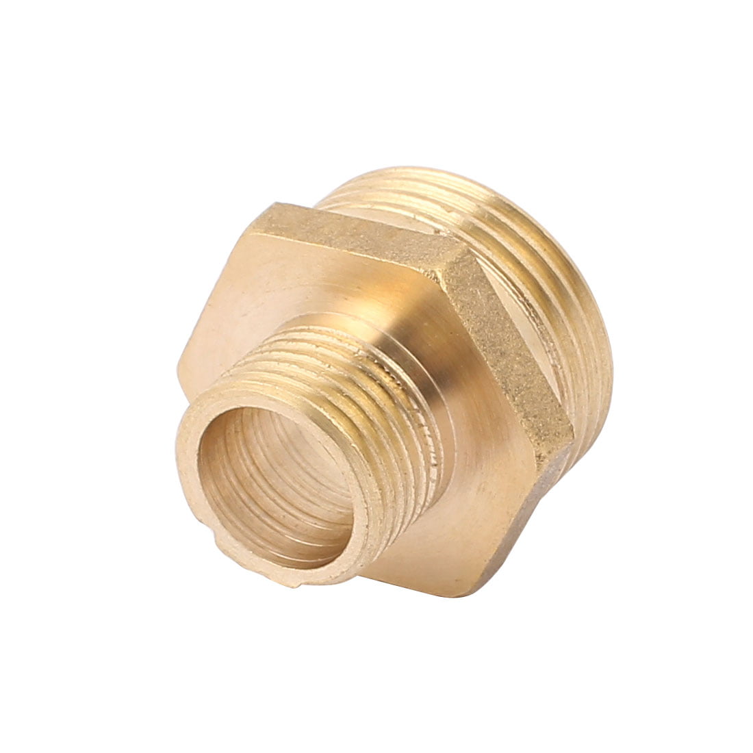 1BSP to 1/2BSP Male Thread Brass Pipe Hex Nipple Fitting Quick Adapter 