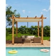thumbnail image 2 of Gaderth 10' x 10' Pergolas For Patios,Retractable Pergola Canopy With Stronger Metal Frame, Outdoor Pergola Sun Shade Shelter For Garden, Patio, Backyard, Deck, 2 of 8