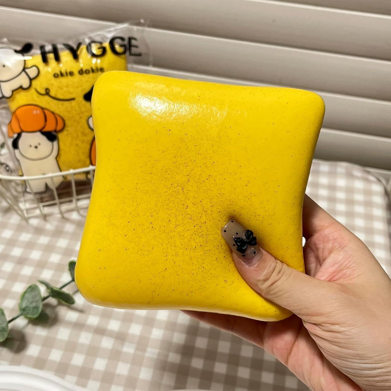 Butter Squishy Bread Viral Slow Rising Squishy - Flexible, Slow Rebound, Squeezy Butter Squishys with 100% Odorless, Non-Sticky, Improve Focus, Easing Tension During Study,Work,Or Relaxation