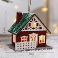 thumbnail image 2 of Decoración Navideña Colgante de Casa de Madera Adornos Navideños Luminosos de Bricolaje Adornos de Escritorio Adornos Colgantes B, 2 of 5