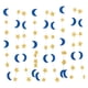 thumbnail image 2 of Tiras Decorativas De Plástico Estrellas azules brillantes para colgar en el techo, serpentinas de plástico de 300 cm para fiestas, cumpleaños, bodas y Navidad. Rkxzt, 2 of 8