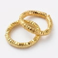 thumbnail image 2 of Iron Textured Jump Rings Open Jump Rings for Jewelry Making Golden 7.5~8.5x1mm 18 Gauge Inner Diameter: 5.5mm 2000pcs/bag, 2 of 2