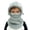 1-Grey1209, variant on Oiyii Toddler Boys Warm Bomber Hats Drawstring‑Adjustable Snow Beanies, Black