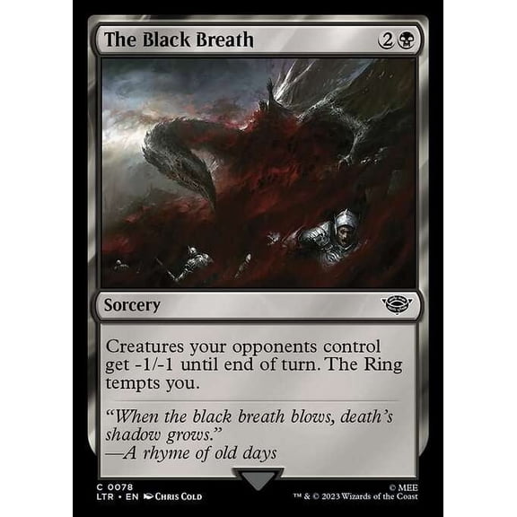 MtG Tales of Middle-Earth Common The Black Breath #78
