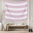 thumbnail image 5 of Pink Stripe Large Tapestry for Bedroom Wall Hanging Tapestry, Modern Simple Geometric White Striped Ceiling Backdrop Tapestries Poster Blanket Wall Decor for Teens Room Living Room Dorm 100" x 59", 5 of 8