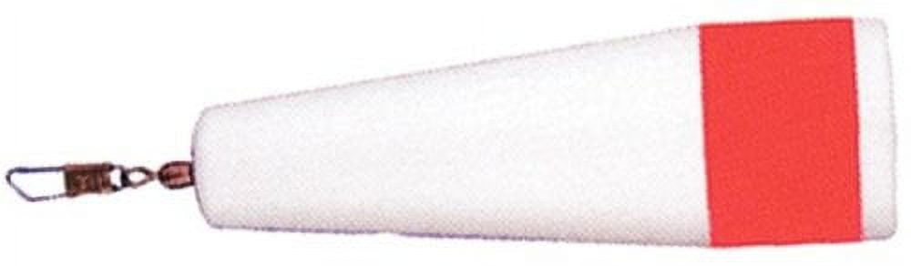(4 pack) Comal Weighted Popping Fishing Float, Red/White