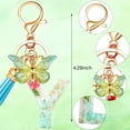 thumbnail image 2 of Initial Letter Keychain - Green Alphabet Key Ring with Butterfly & Tassel, Charm for Purse, Handbag, Keys, Gifts for Women, Girls (Y), 2 of 7
