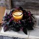 thumbnail image 1 of Decoraciones de Halloween, adornos de Halloween, regalos de Halloween, flores artificiales de Halloween, hojas de arce falsas de seda y moradas, corona para candelabros para el hogar, fiestas, mesas d, 1 of 6