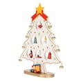 thumbnail image 3 of Decoración de árbol de Navidad de madera de escritorio, árbol de Navidad de madera Artesanías de árbol de Navidad de madera de escritorio Decoración de mesa de árbol de Navidad de madera Salida de alta intensidad, 3 of 8