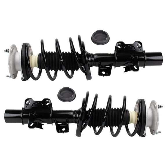 TRQ Strut & Coil Spring Assembly Set Driver & Passenger Sides Fits Select 13-19 Cadillac ATS