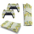 thumbnail image 5 of Lemon Green White Plaid PS5/PS5 Pro/PS5 Slim Digital Disc Skin Sticker For Console And Controller Skins, 5 of 7