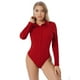 thumbnail image 4 of Body de mujer, camisa de una pieza, cuello vuelto, para oficina, de negocios, de manga larga, con botones, de fácil cuidado, blusa tipo camisa, 4 of 5