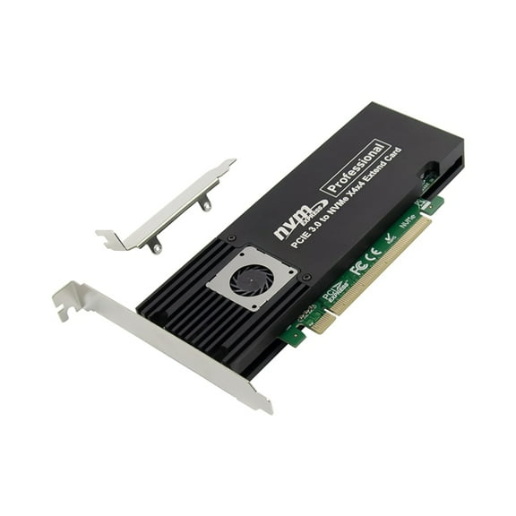 PCIe X16 ASM2824 to 4 Port M.2 NVMe SSD Adapter Expansion Card Quad Mkey Nvme Pci-E Converter
