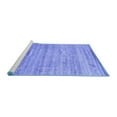 thumbnail image 2 of Ahgly Company Machine Washable Indoor Rectangle Abstract Blue Contemporary Area Rugs, 2' x 5', 2 of 4