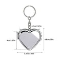 thumbnail image 2 of Homekingdee 5 Shapes Personalized Photo Compact Mirror Keychain - Portable Folding Vanity Mirror for Purse Makeup Travel Gifts, 2 of 9