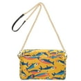 thumbnail image 2 of FORMRS Women Crossbody Purse with Chain Strap Vegan Leather Shoulder Handbag, Yellow Sardines Pattern, 2 of 7