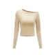 thumbnail image 1 of Trajes de camisa de primavera Ropa de corte regular Mujer de moda Tops con hombros descubiertos SG, 1 of 7