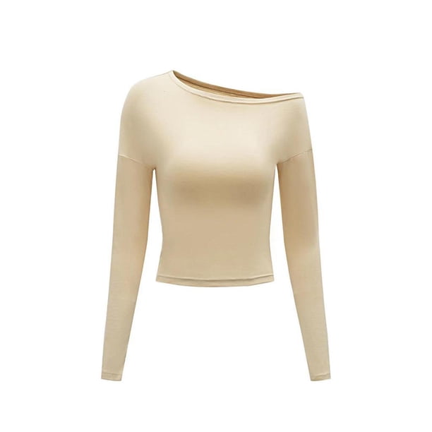 Trajes de camisa de primavera Ropa de corte regular Mujer de moda Tops con hombros descubiertos SG