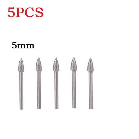 

5Pcs Diamond Triangle Burr Drill Bit Set For Carving Engraving Drilling 4-12mm