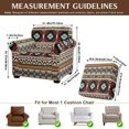 thumbnail image 7 of FKELYI American Tribal Geometric Print Armchair Slipcover 2 Pcs Set Couch Sofa Cover with Separate Cushion Cover Anti-Dust Furniture Protector for Living Room Decor, 7 of 7