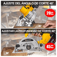 thumbnail image 2 of Sierra Circular Eléctrica Inalámbrica Para Madera BLOOSOM 1000 vatios 125 mm 5 pulgadas Amarillo y Negro, 2 of 4