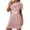 Pink, variant on zbxnLI Nightgown Womens Short Sleeve Crew Neck Sleepshirts Solid Color Dress Casual Loose Comfy Pajama Clothes