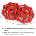 thumbnail image 4 of 2 Pack Outside Faucet Handles Replacement Faucet Wheel Handle Stem Hole Hose Bib Handle Cast Iron Water Spigot Handle, 4 of 5