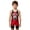 Red, variant on Kids Boys Wrestling Singlets Powerlifting Singlet Jumpsuit One Piece Powerlift Suspenders Suit Bodysuit Hot Pink 10