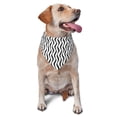thumbnail image 6 of Dog Bandanas, Black White Wave Pattern Adjustable Dog Scarf Triangle Bib Handkerchief Accessories for Small Medium Large Dogs, Cats, Pets, 6 of 6