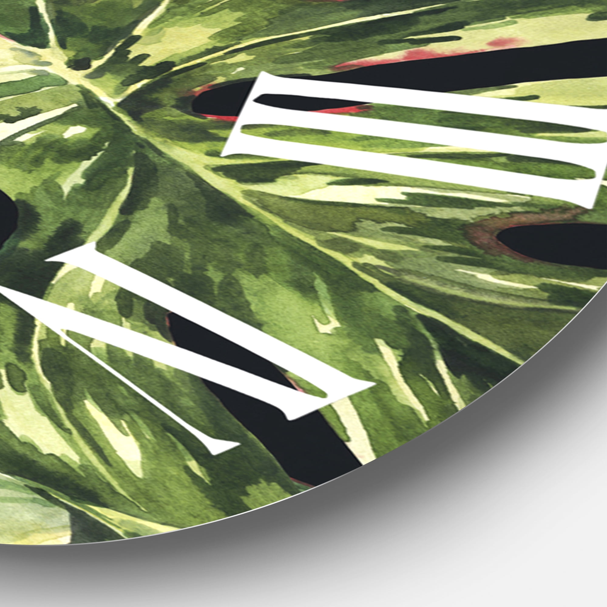 Designart 1 in Quartz Tropical Wall Clock