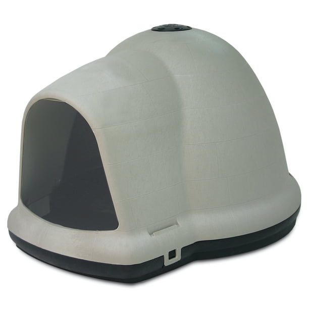 Aspen Pet Igloo Shaped Dogloo Dog House, XLarge, 47"L x 39"W x 29.75"H