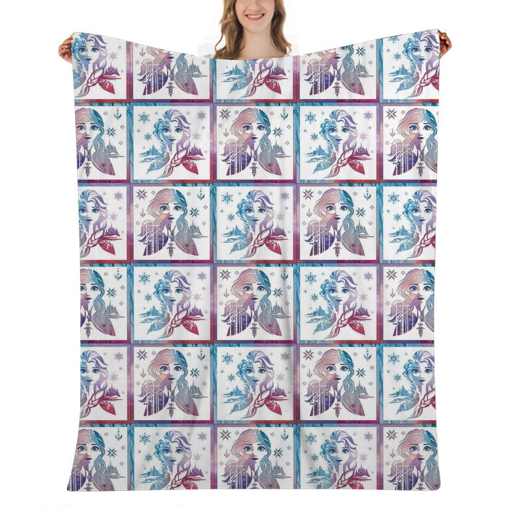 Frozen Elsa Soft Throw Blanket 3D Printed Blanket Home Decoration for