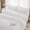 White, variant on 3 count White Ruffle Duvet Cover  Size Soft Microfiber Shabby Chic Ruffled Duvet Cover Set,   Country Ruffle Bedding Set with Zipper Closure & Corner Ties, 68" x 90"