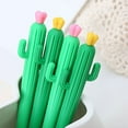 thumbnail image 4 of Essentiels de Rentrée Scolaire 2ml Colle Douce Créative Modélisation de Plantes Stylo Neutre Cactus Papeterie d'Apprentissage Stylo à Base d'Eau Stylo Mignon pour Étudiant, 4 of 6