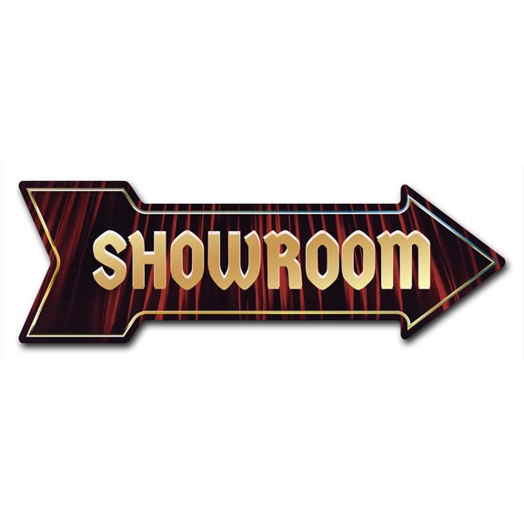 SignMission P-ARROW10-999614 10 x 30 in. Wide Showroom Arrow Sign