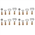 thumbnail image 1 of 16X Ravioli Maker Cutter Stamp Set-Leading Cortador de Masa y Sellos de Prensa con Manejar de Madera-para Ravioles, Pasta, LasañA de Albóndigas, 1 of 8